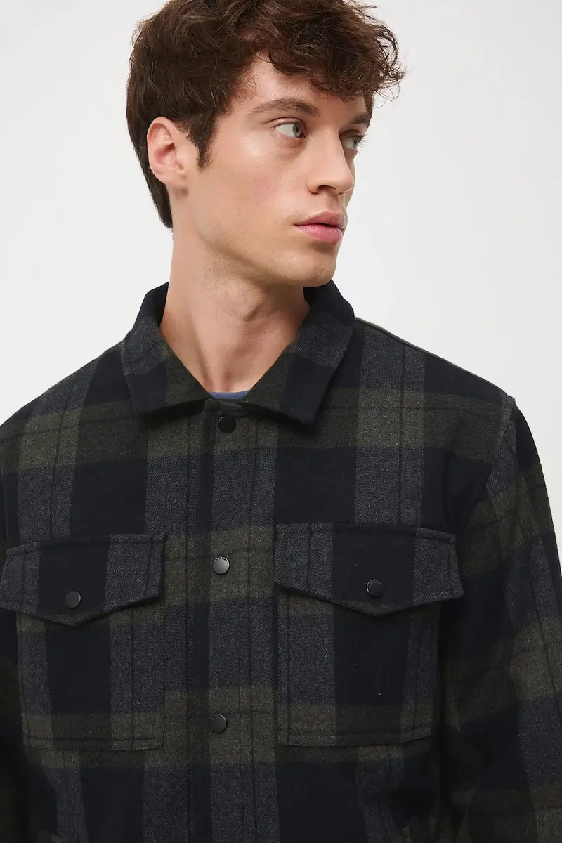 Medicine Maglia Verde con Colletto e Tasche miniatura 4