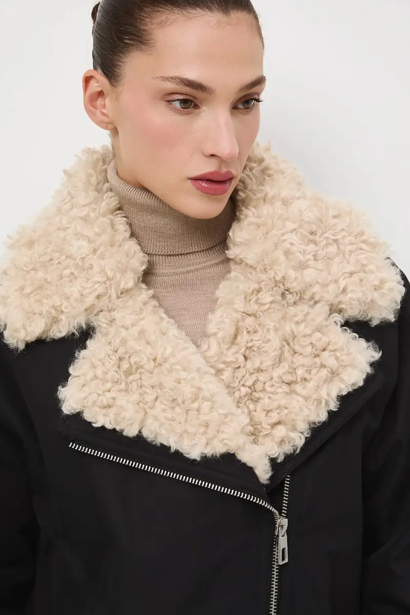 giacca da motociclista Nero miniatura 4