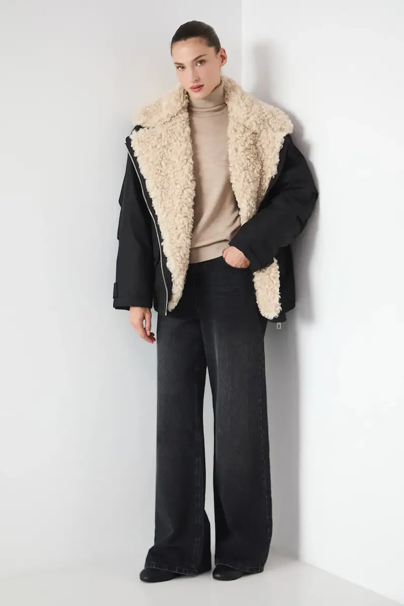 giacca da motociclista Nero