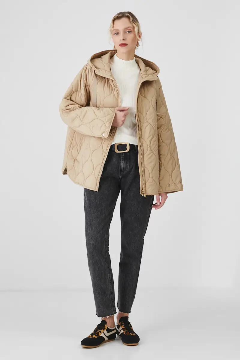 giacca donna colore beige miniatura 2