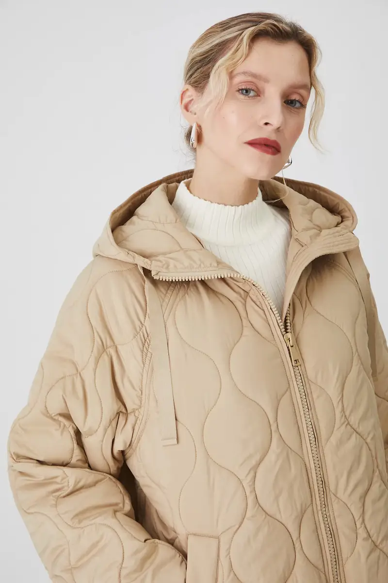 giacca donna colore beige miniatura 4