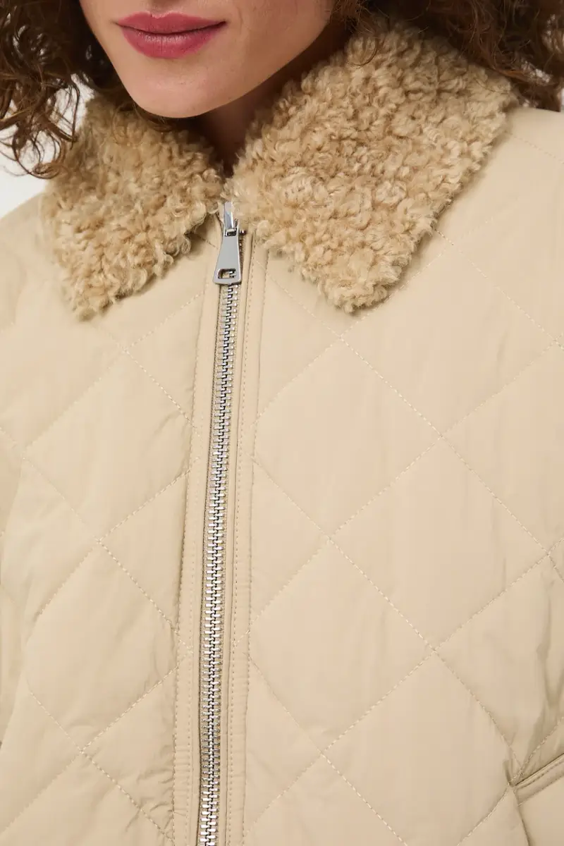 giacca donna colore beige miniatura 5