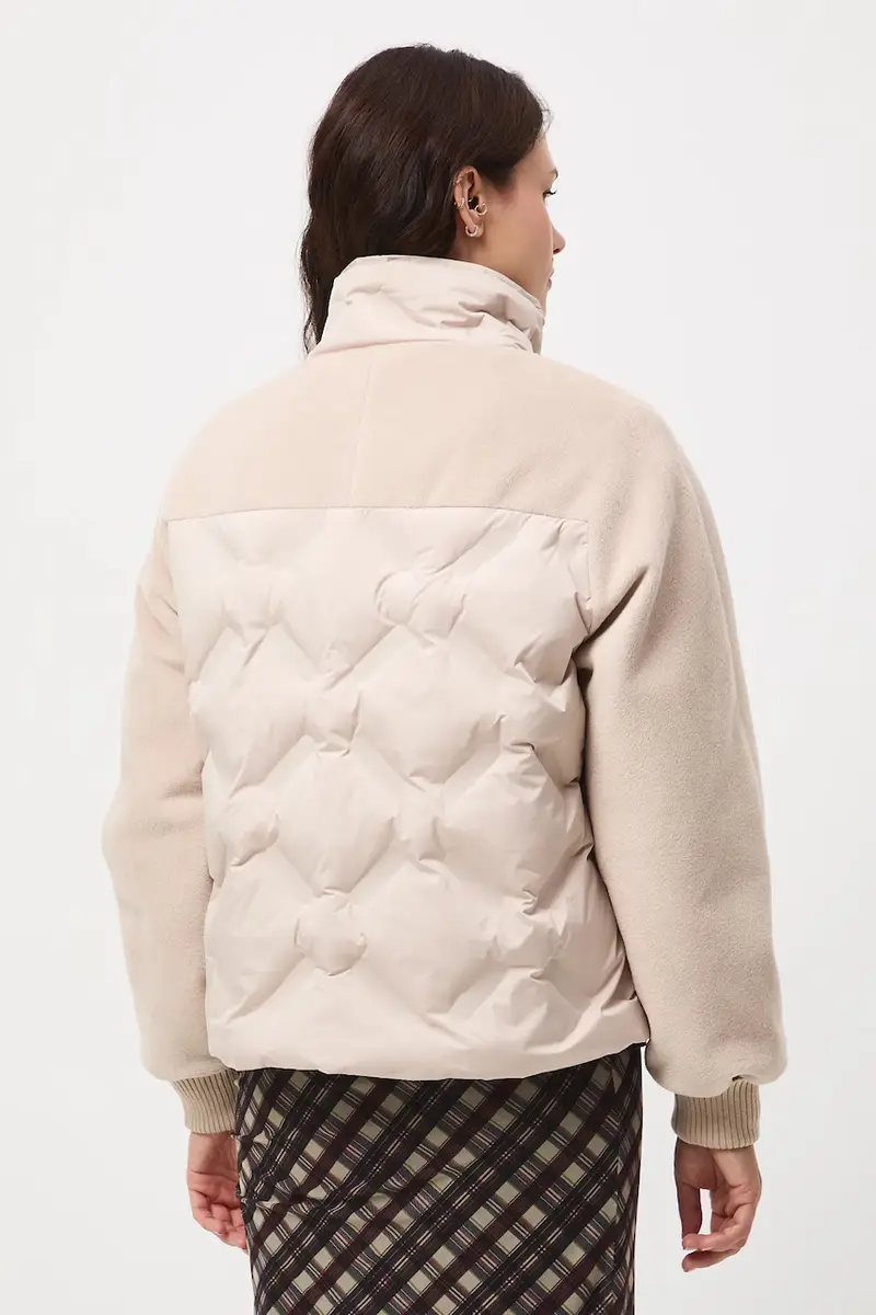 giacca donna colore beige miniatura 3