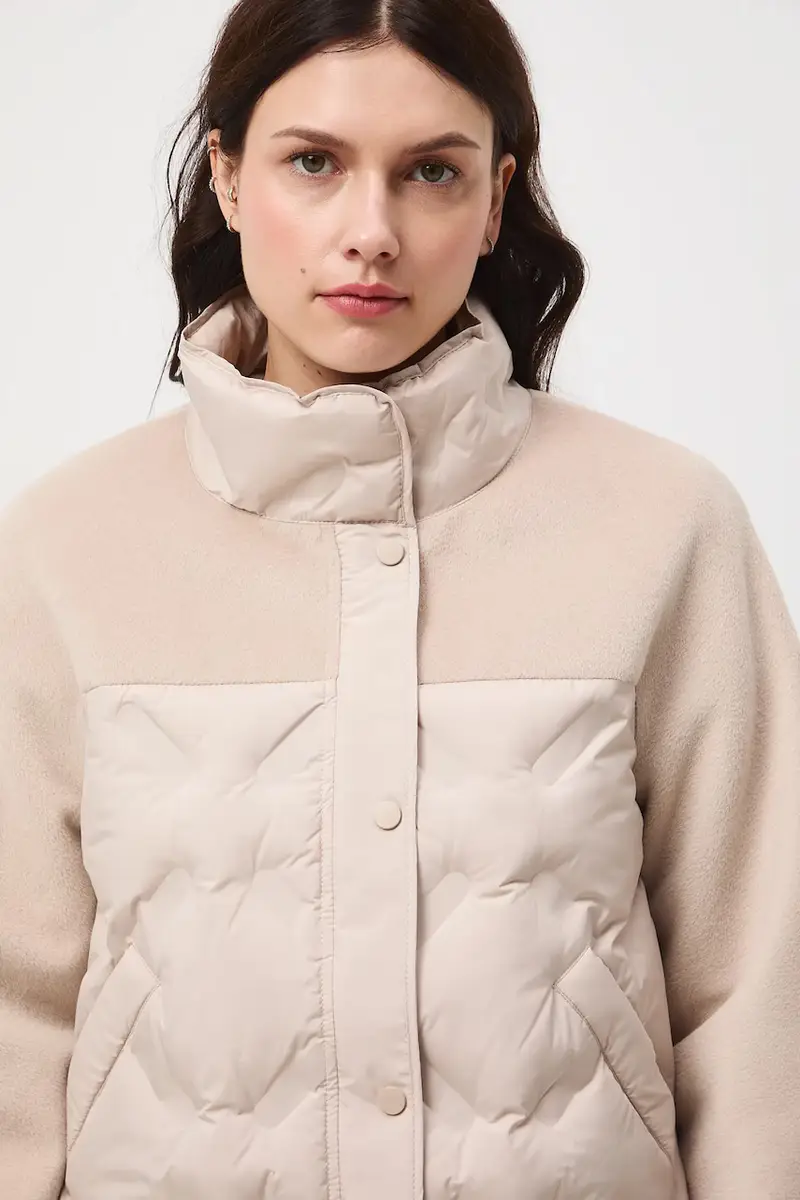 giacca donna colore beige miniatura 5