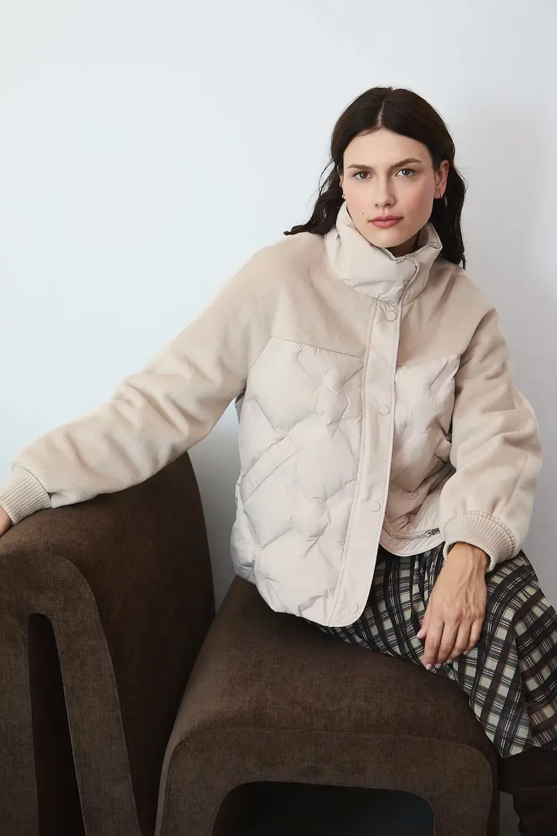 giacca donna colore beige