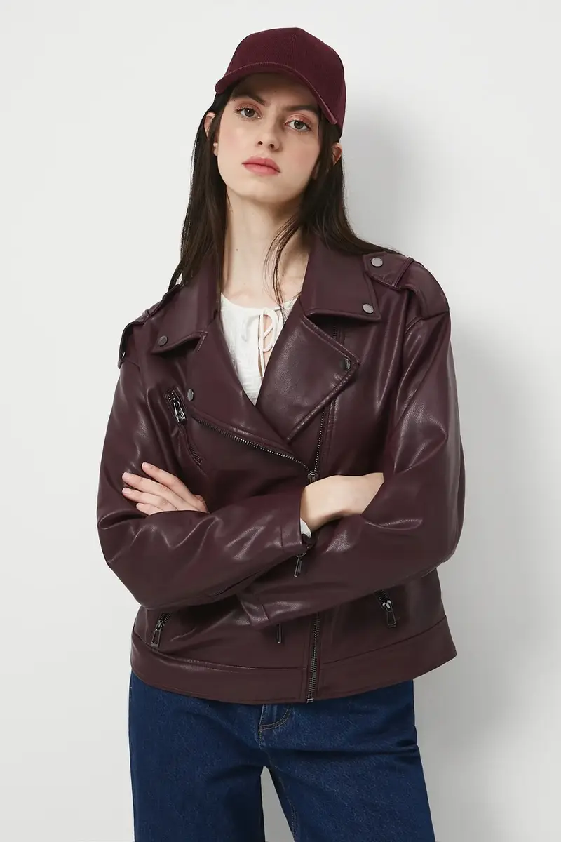 giacca donna colore granata miniatura 2