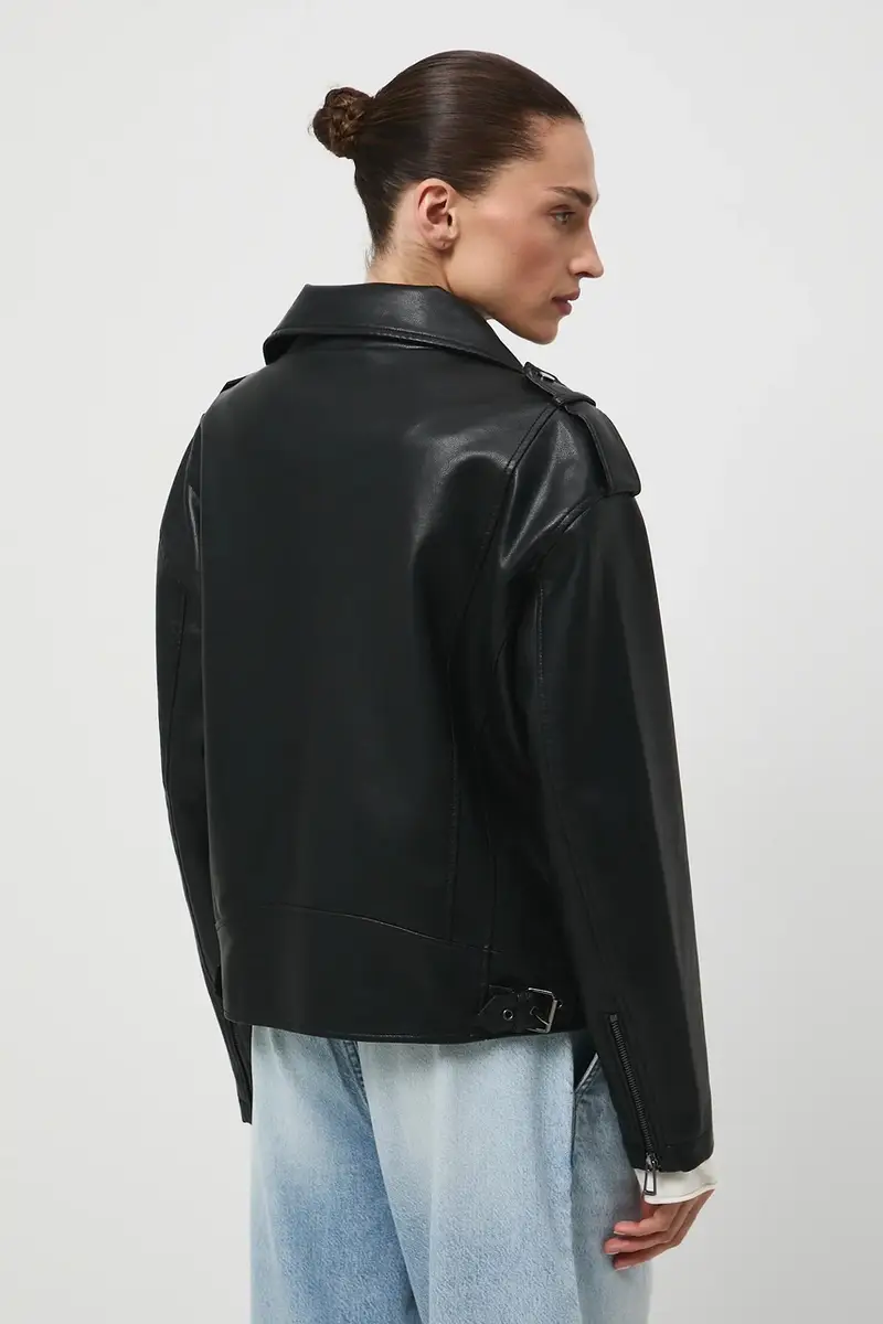 giacca donna colore nero miniatura 3