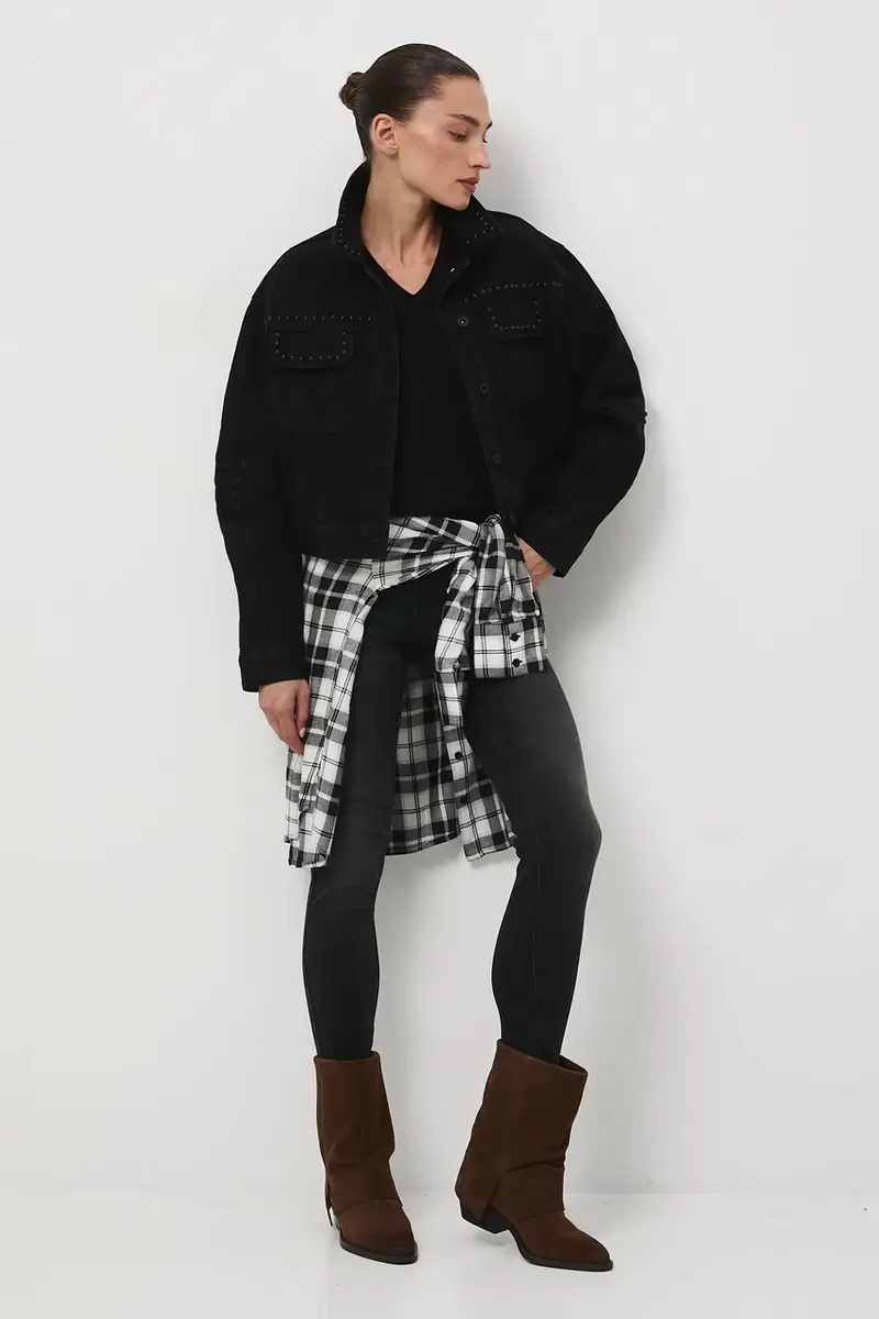 giacca donna colore nero miniatura 2