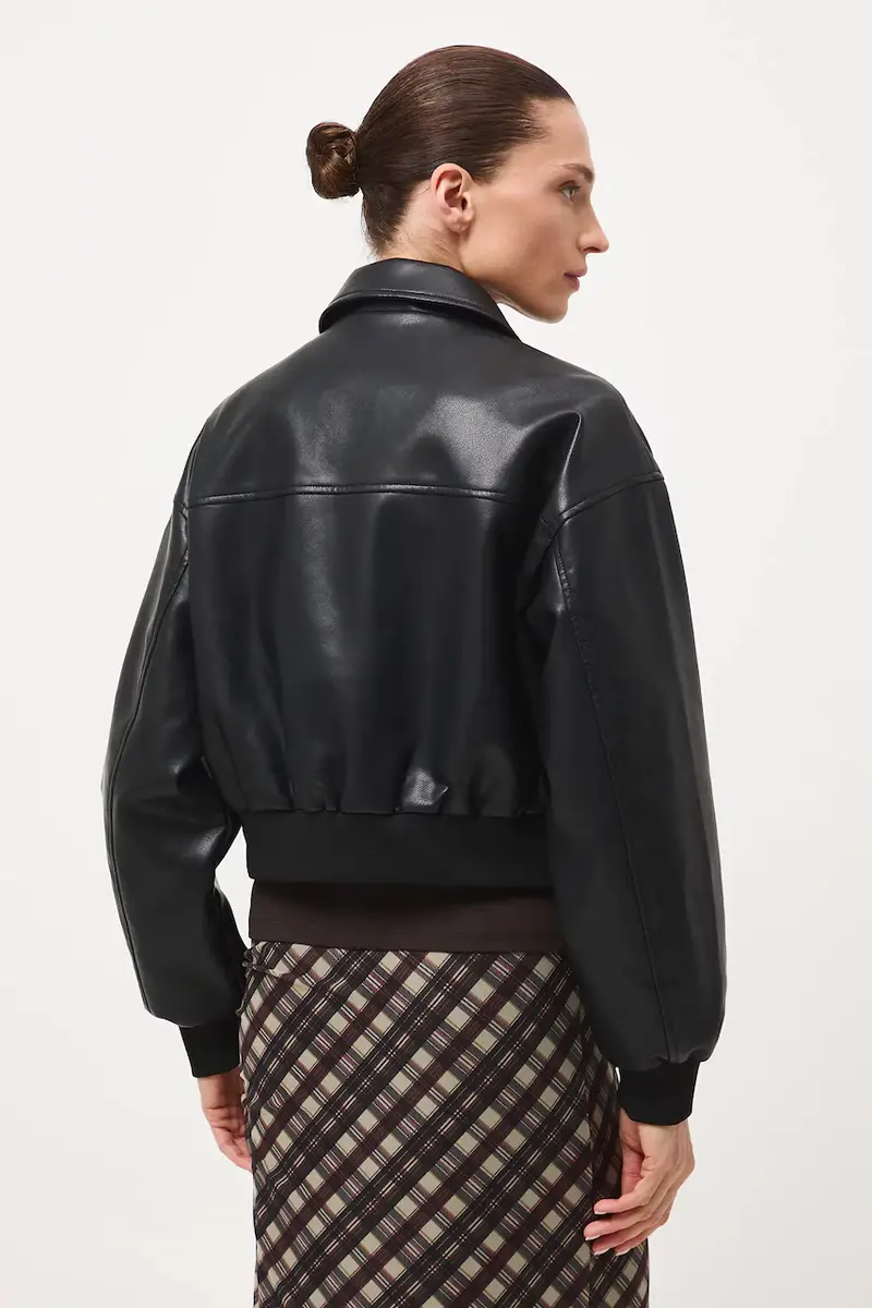 giacca donna colore nero miniatura 3