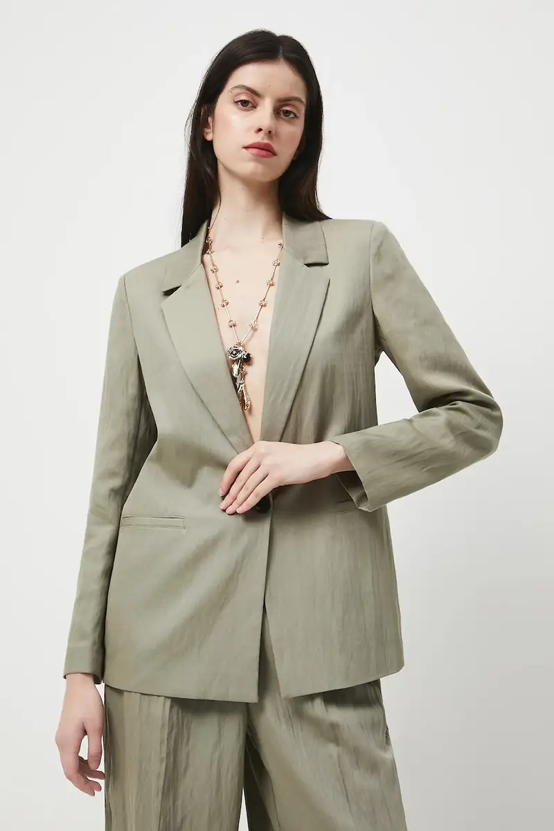 giacca donna colore verde miniatura 4