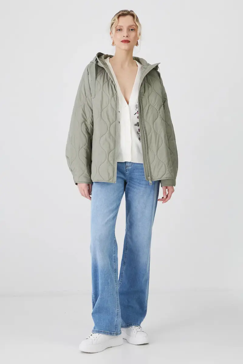 giacca donna colore verde miniatura 2