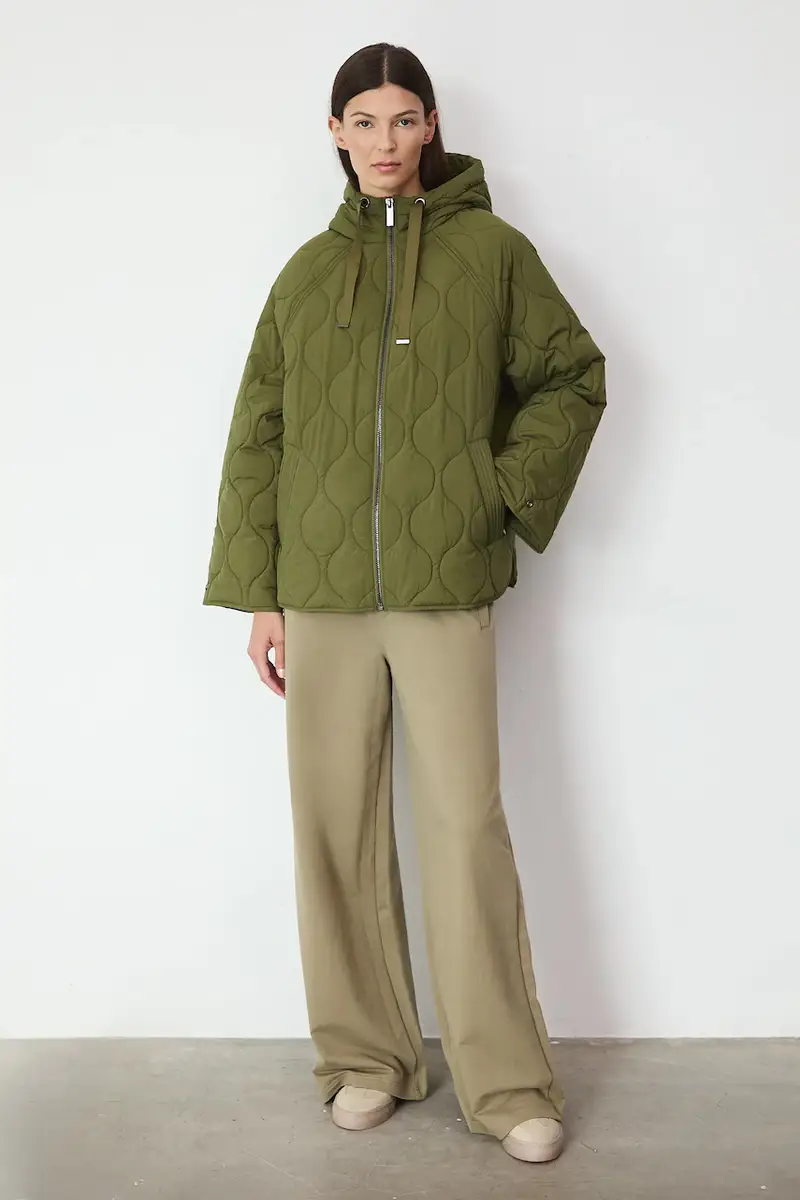 giacca donna colore verde miniatura 2