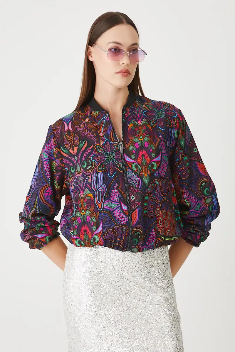 giacca donna Multicolore miniatura 2