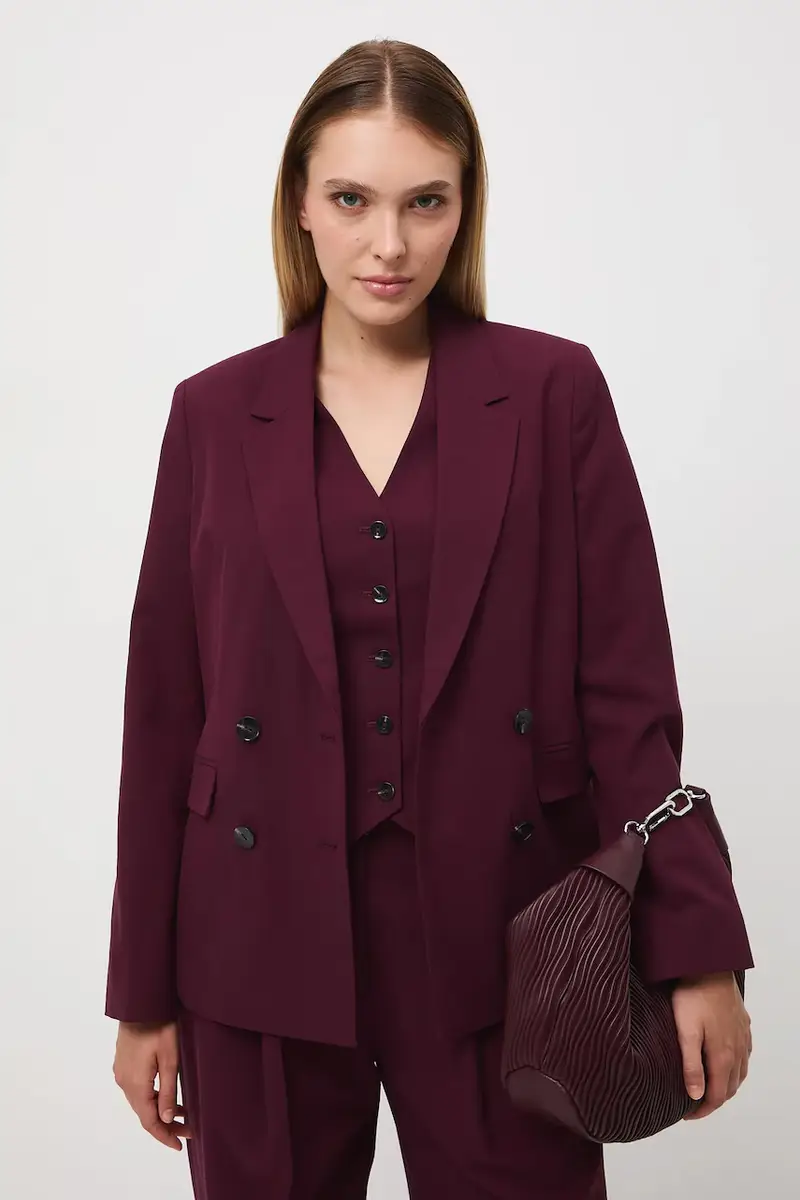 Medicine Giacca doppiopetto granata miniatura 2