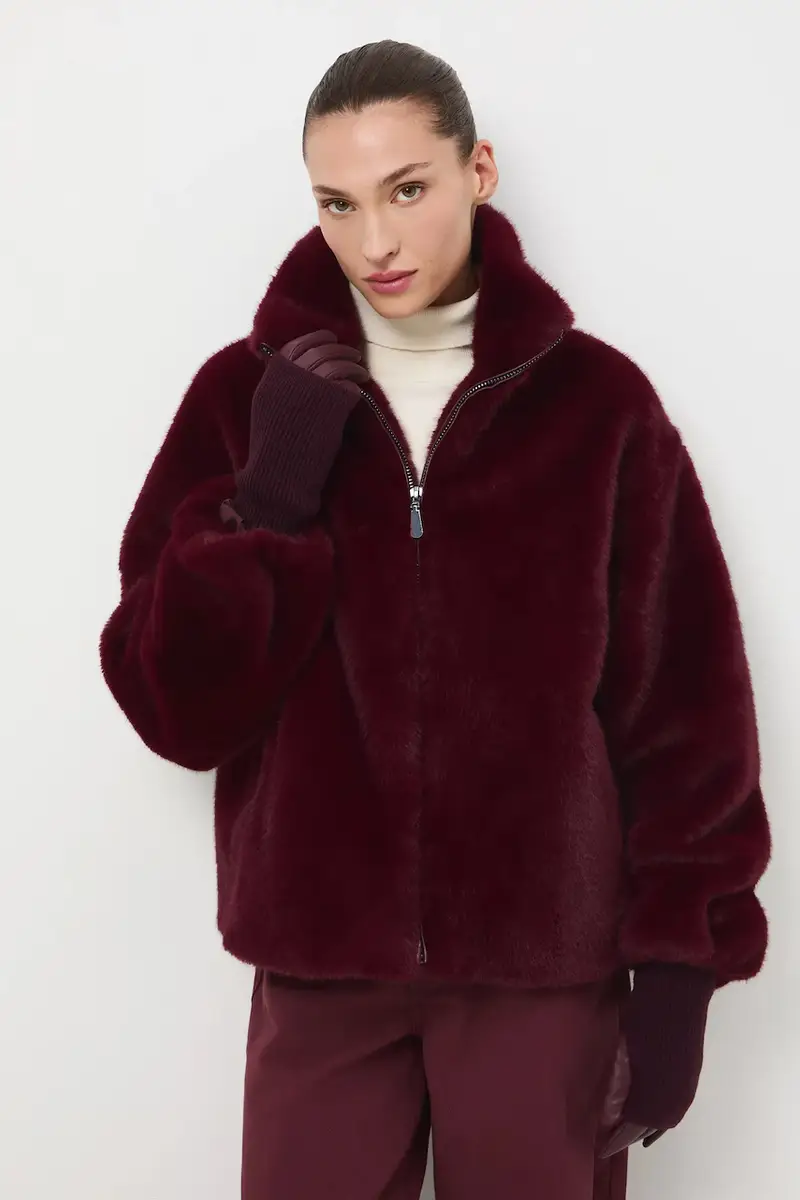 Medicine Giacca granata oversize in morbido tessuto miniatura 2