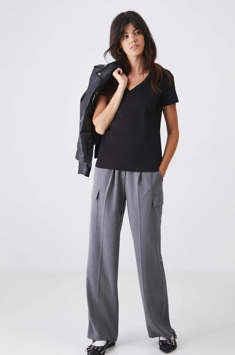 giacca in pelle donna colore nero miniatura 2