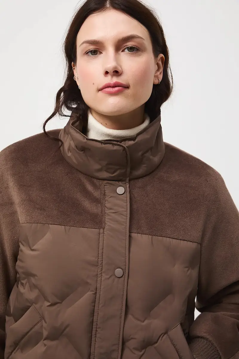 Medicine Giacca marrone per donna in tessuto tecnico miniatura 5