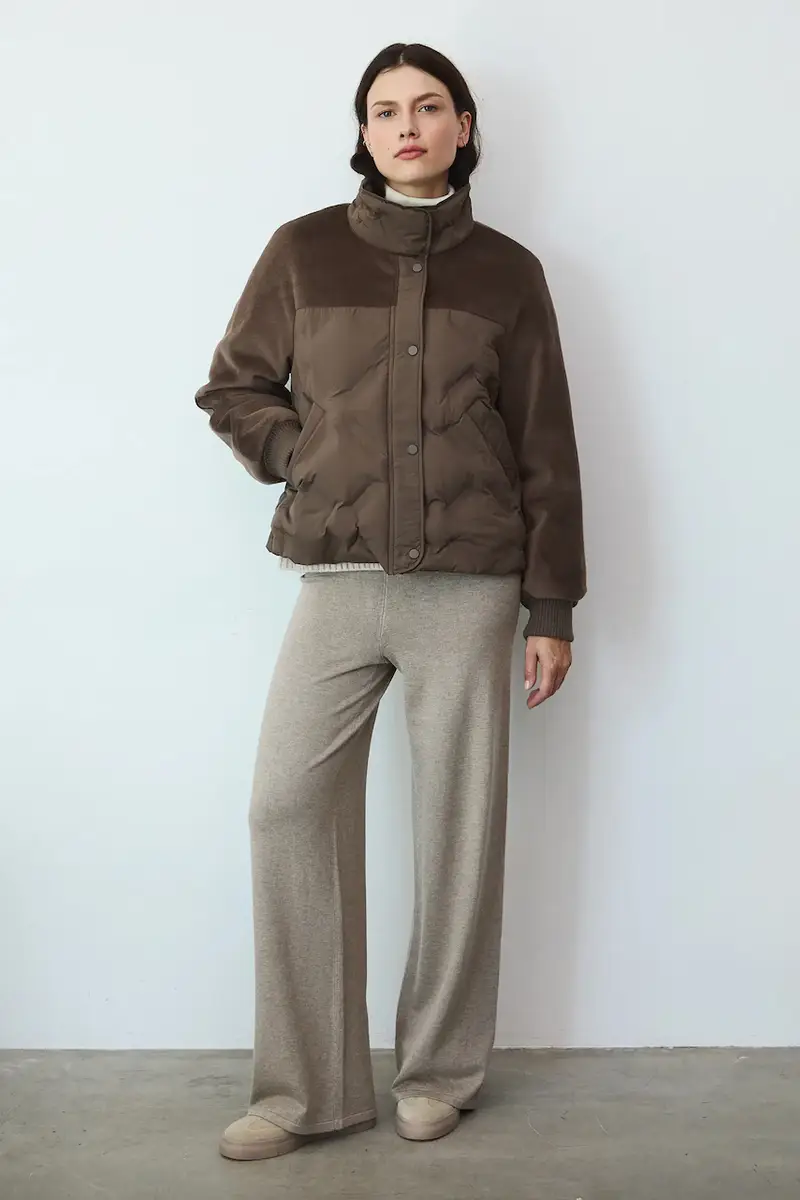 Medicine Giacca marrone per donna in tessuto tecnico