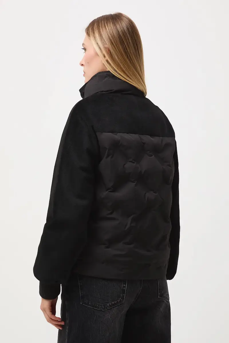 Medicine Giacca nera donna in tessuto tecnico miniatura 3