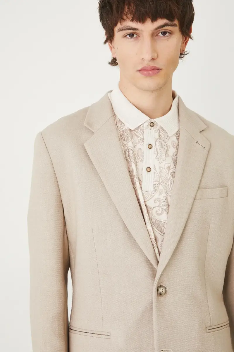 giacca uomo colore beige miniatura 4