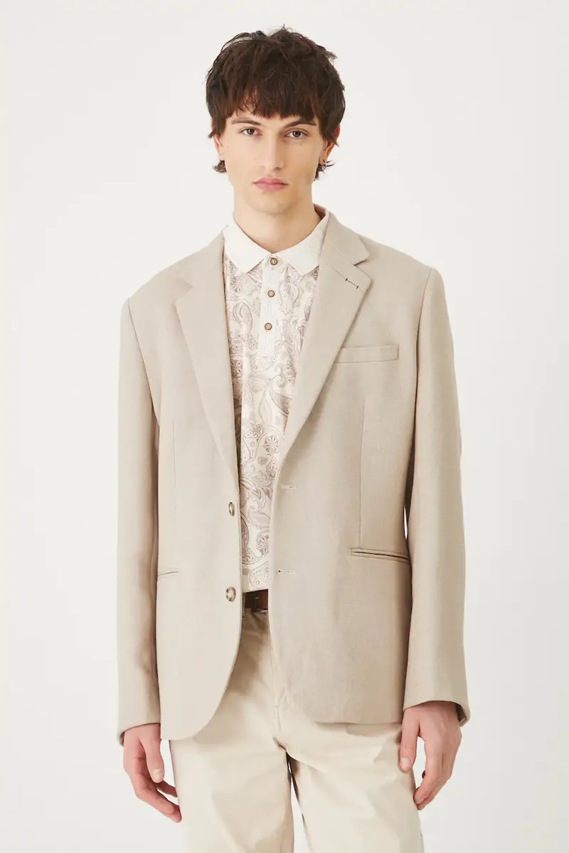 giacca uomo colore beige