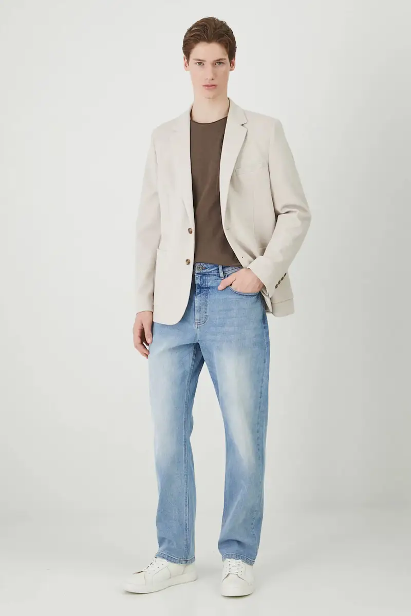 giacca uomo colore beige miniatura 2