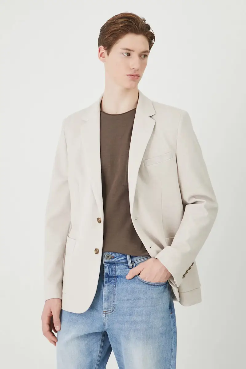 giacca uomo colore beige