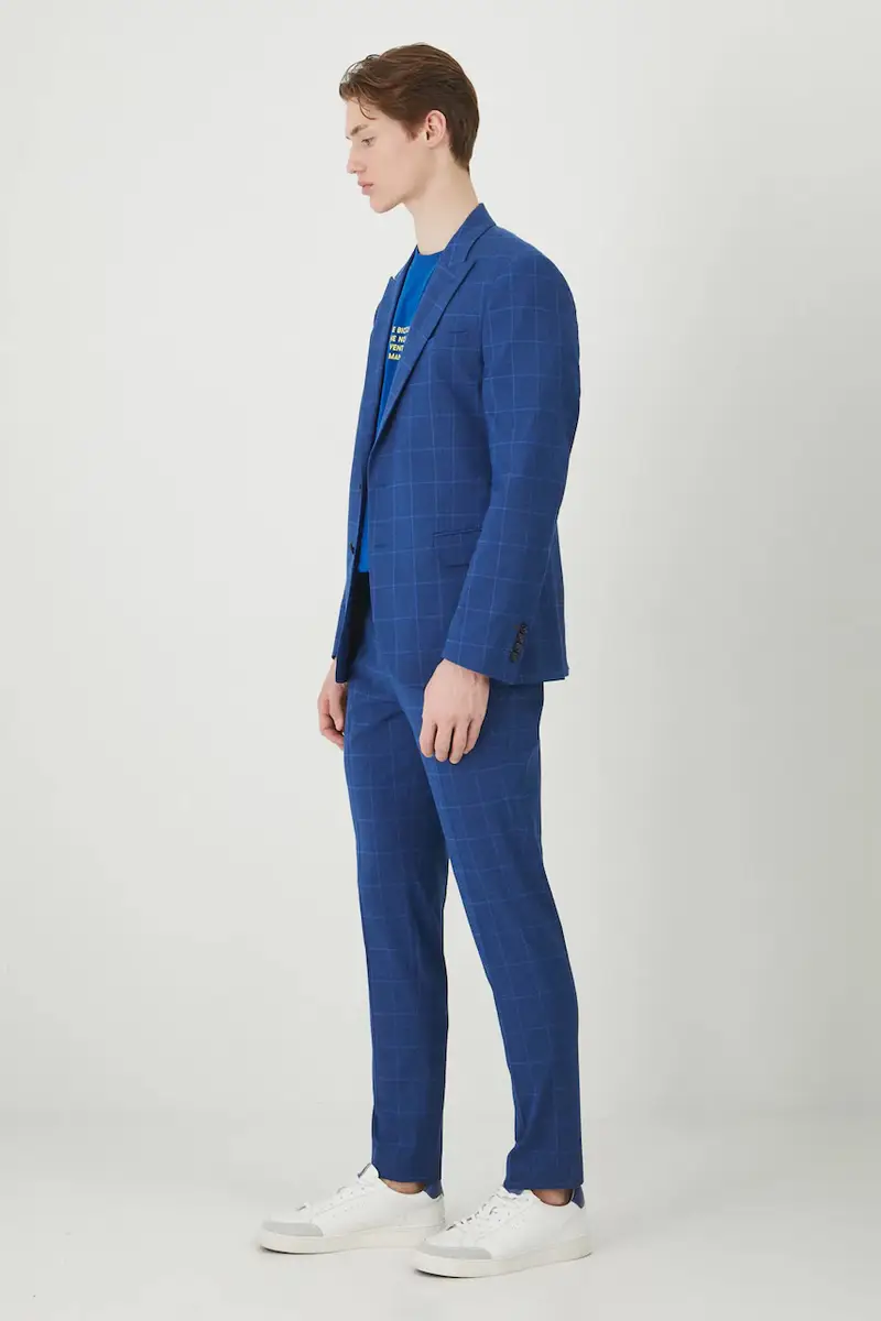 giacca uomo colore blu miniatura 2