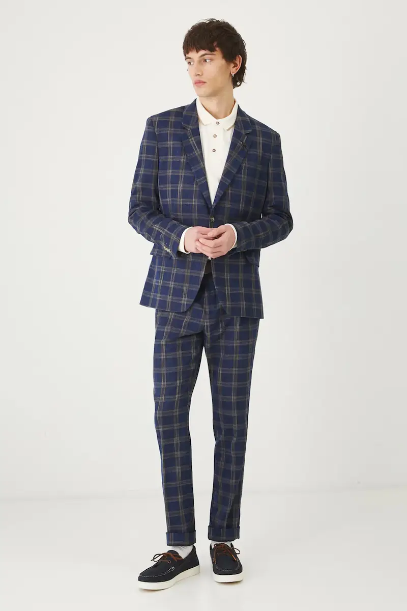 giacca uomo colore blu navy miniatura 2