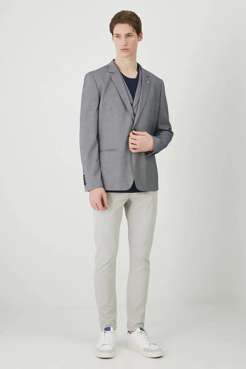 giacca uomo colore blu navy miniatura 2