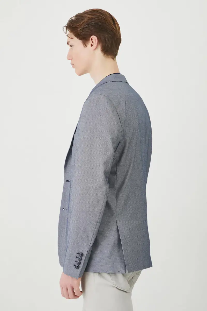 giacca uomo colore blu navy miniatura 3