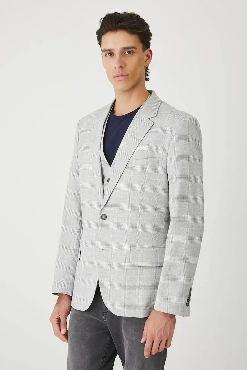 giacca uomo colore grigio miniatura 2