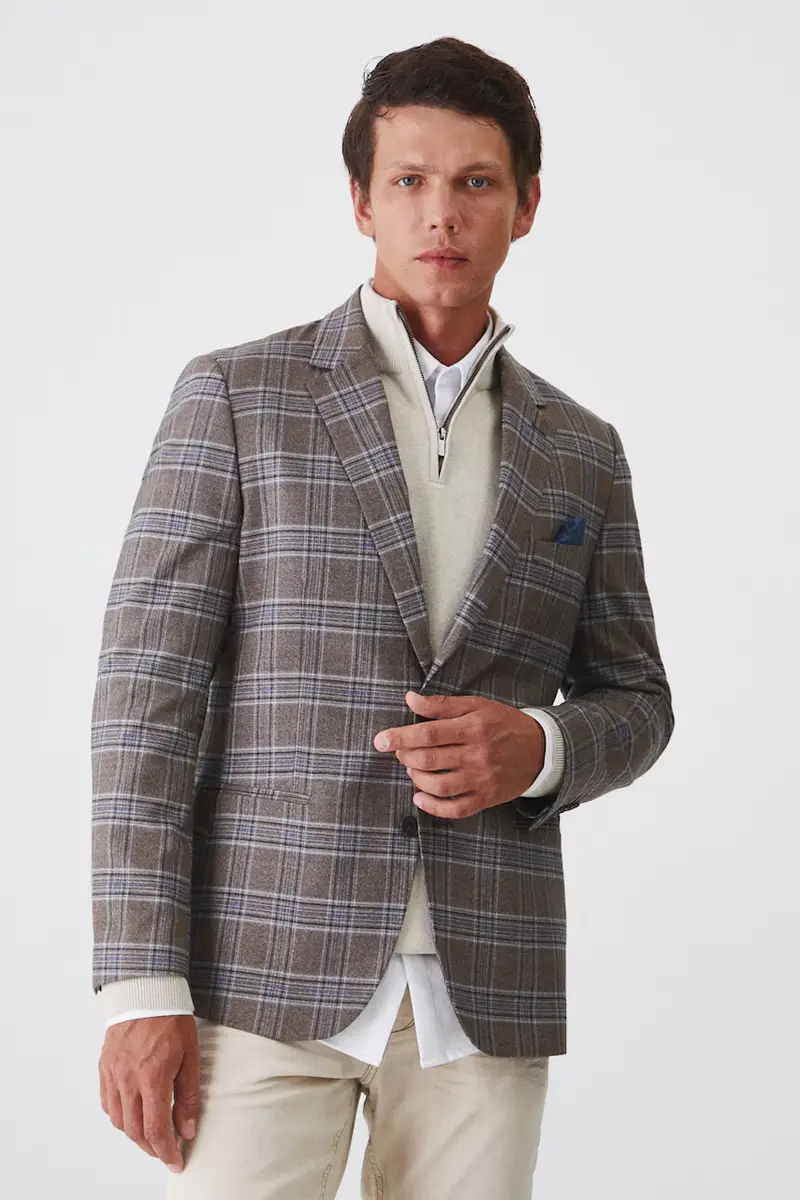 giacca uomo colore marrone miniatura 2