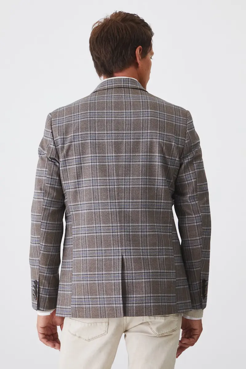 giacca uomo colore marrone miniatura 4