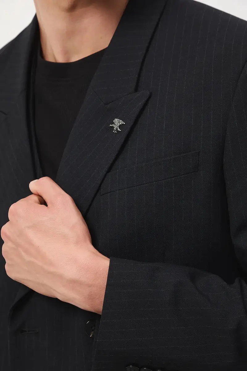 giacca uomo colore nero miniatura 5