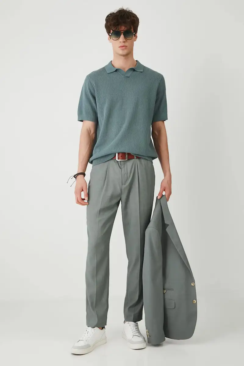 giacca uomo colore verde miniatura 2