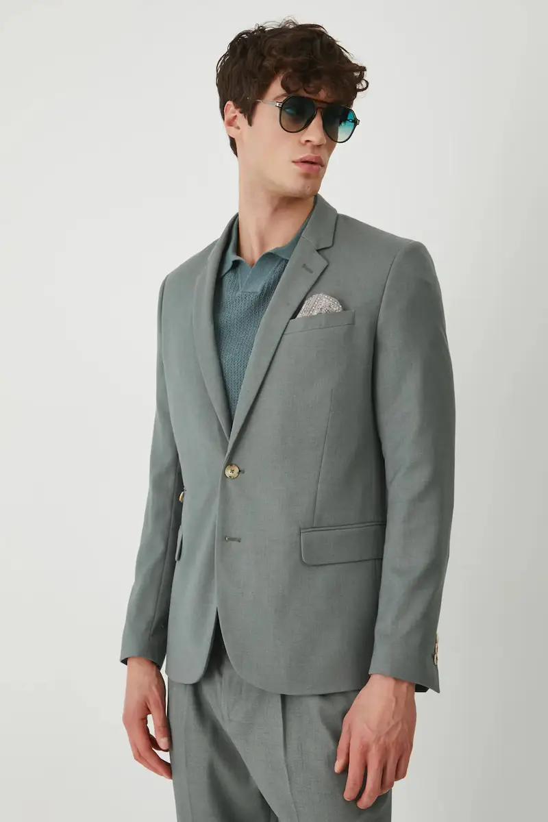 giacca uomo colore verde miniatura 4