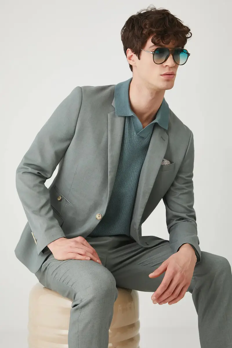 giacca uomo colore verde