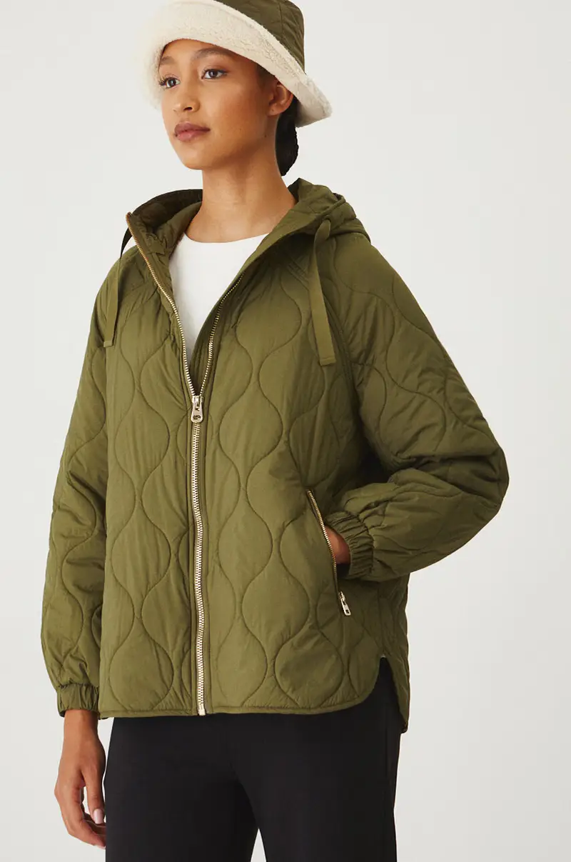 Medicine Giacca oversize verde con cappuccio