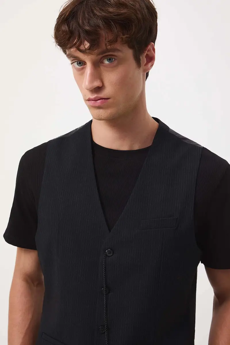 Medicine Gilet Uomo Nero 3650739 miniatura 4