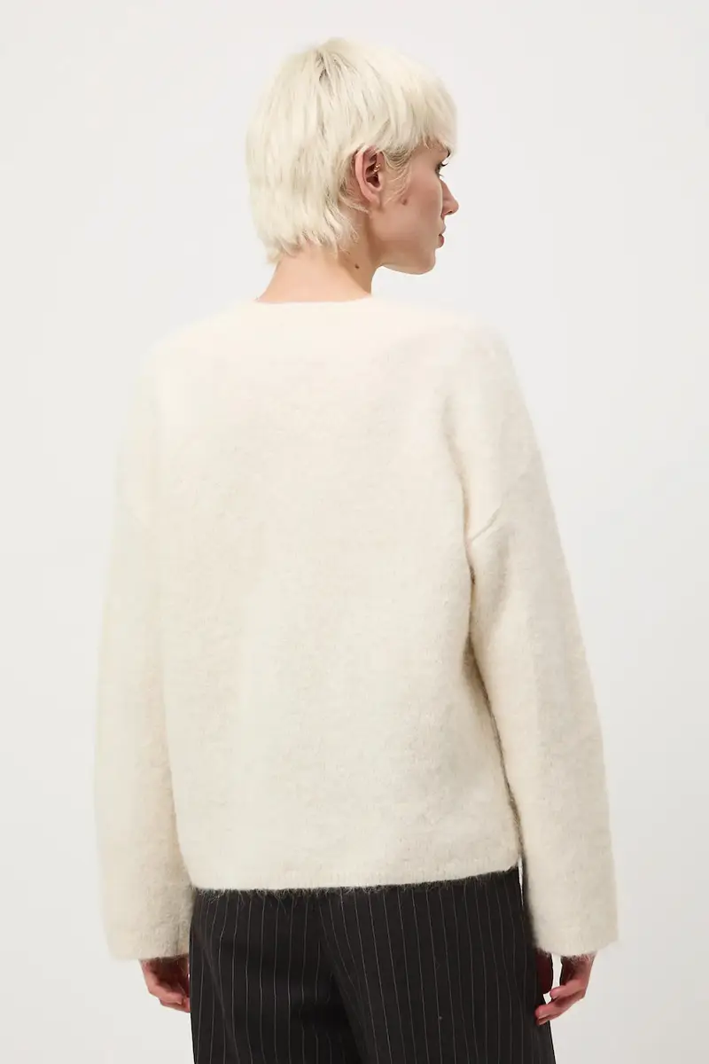 maglione con lana di alpaca Beige miniatura 3