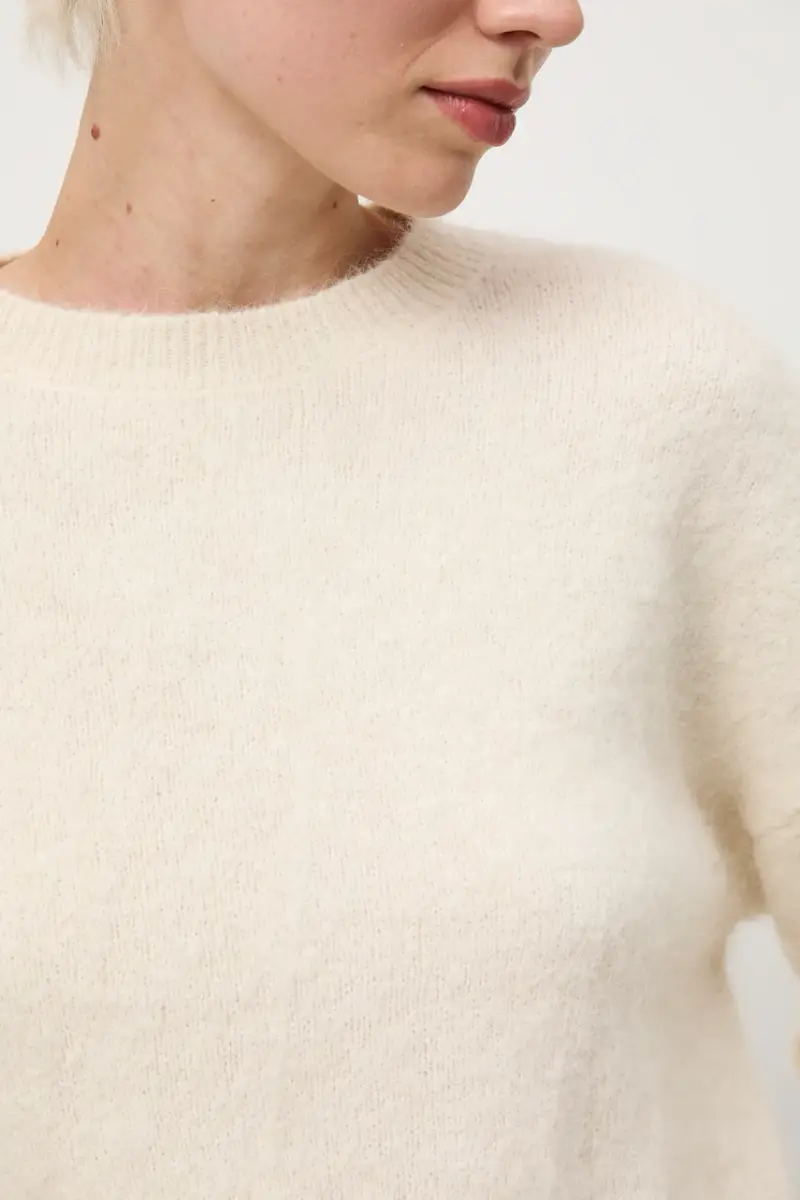 maglione con lana di alpaca Beige miniatura 5