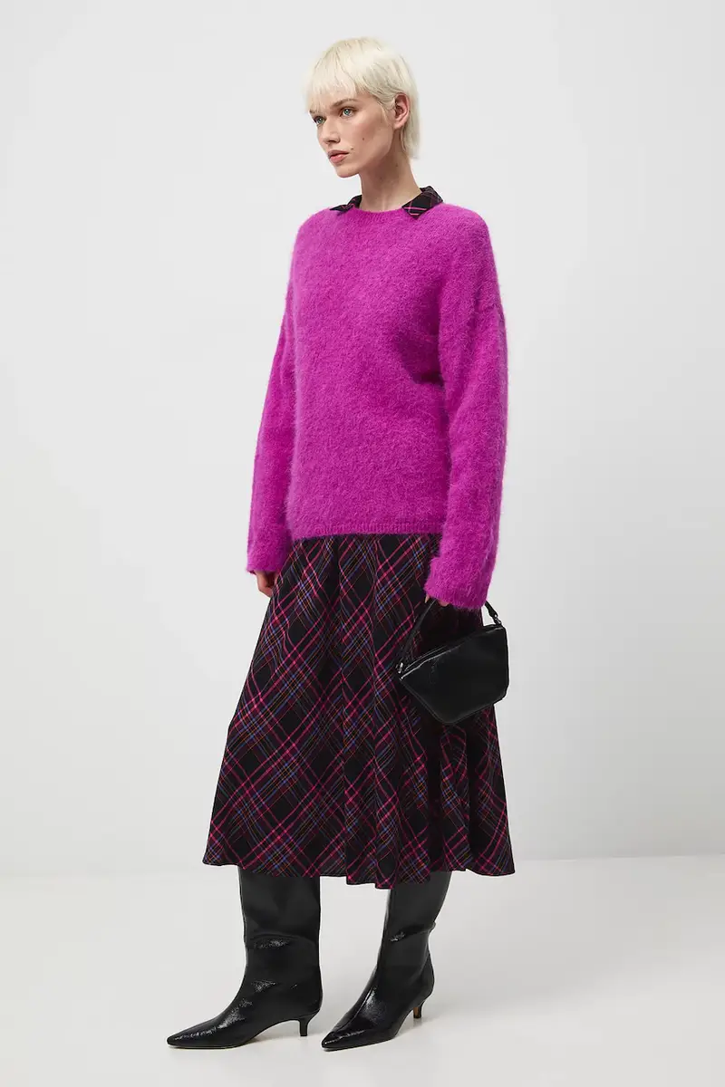 maglione con lana di alpaca Violetto