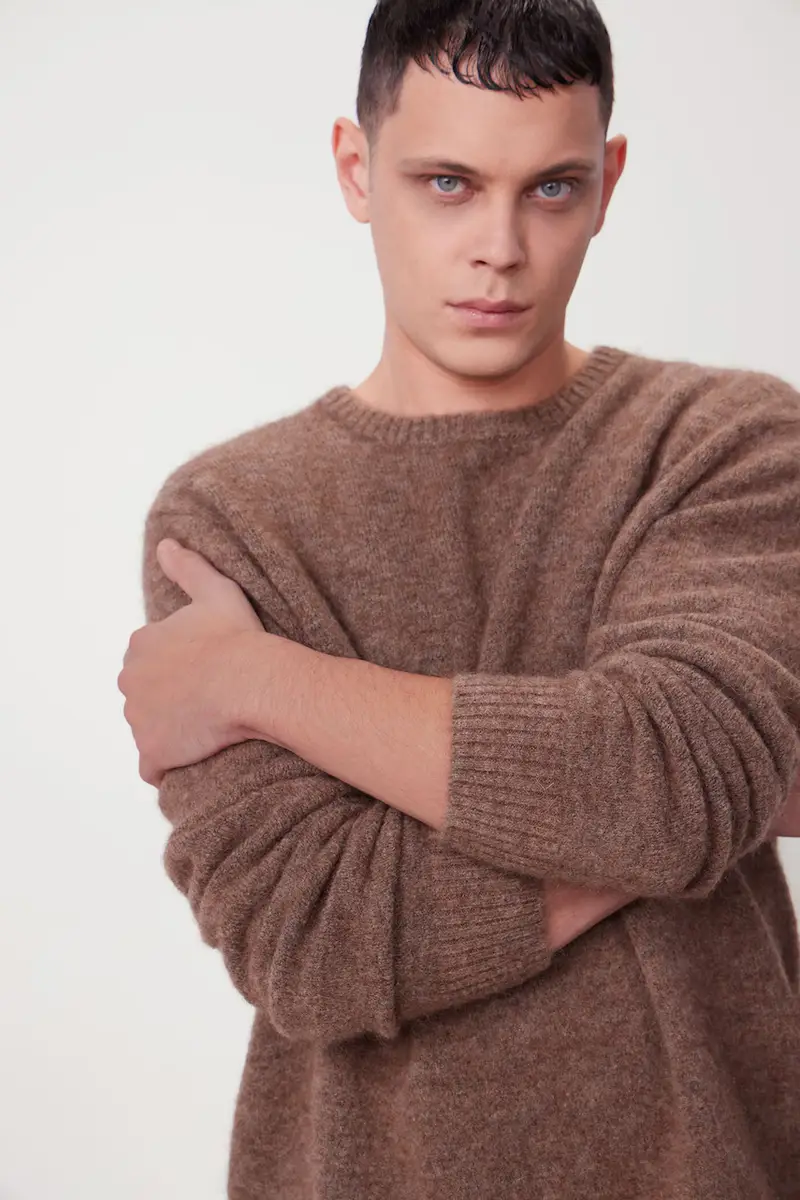 maglione uomo colore marrone