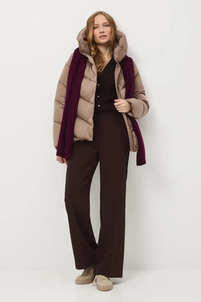 Medicine Piumino beige con cappuccio per donna miniatura 2