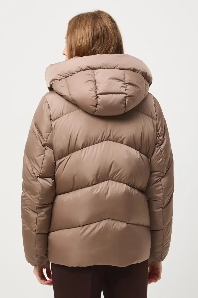 Medicine Piumino beige con cappuccio per donna miniatura 3