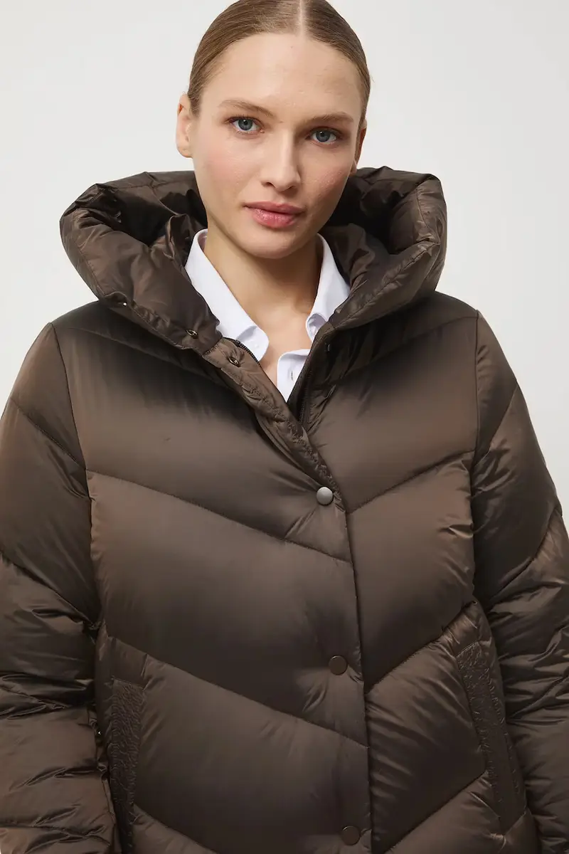 Medicine Piumino marrone oversize per donna miniatura 4