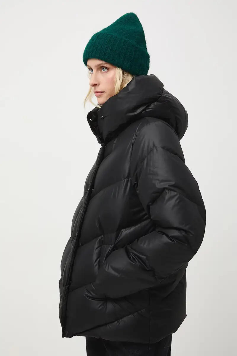 Medicine Piumino nero oversize per donna