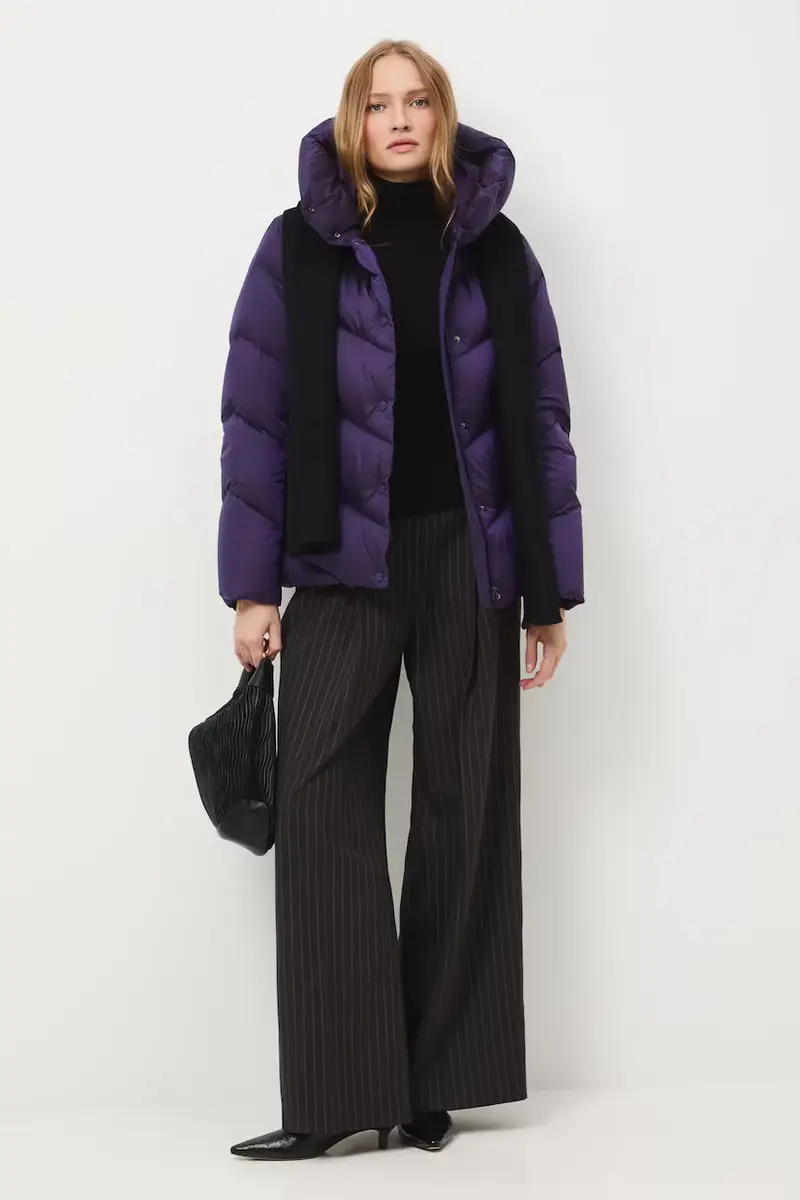 Medicine Piumino viola oversize per donna
