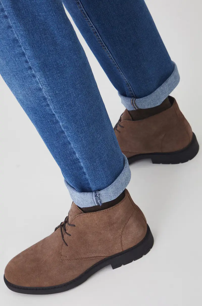 scarpe in camoscio Marrone